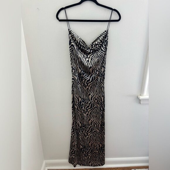 Revolve Runaway the Label Midi Zebra Dress - Picture 3 of 12